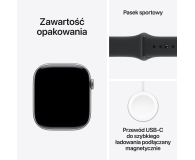 APPLE Watch Series 11 GPS + Cellular 46mm Aluminiowa koperta (gwiezdna szarość)/ Sportowy pasek (czarny) - rozmiar M/L - 1362431 - zdjęcie 8